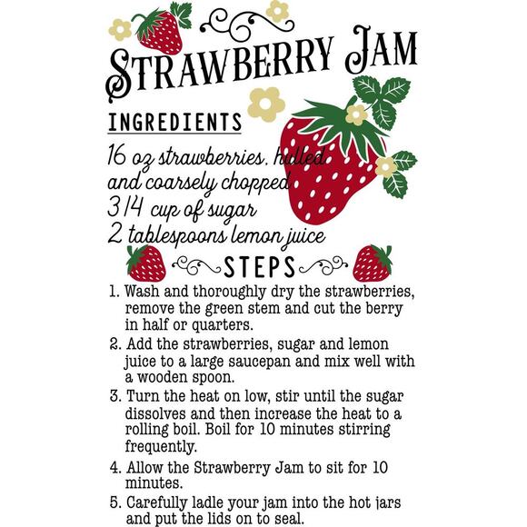 Strawberry JamTote Bag, Reusable Bag, Shopping Bag, Book Bag - Picture 2 of 2